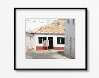 Laundry Room Wall Art, Portugal Laundry Print, Portugal Travel Photography, Clothesline Photograph, Portuguese Home Decor, Available Framed