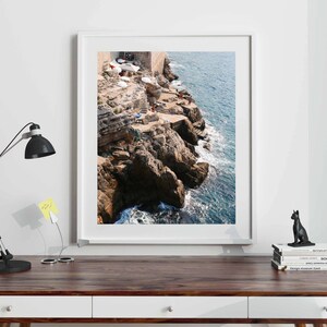 Croatia Print, Buza Bar, Dubrovnik Croatia, Dubrovnik Photography, Croatia Art, Travel Wall Art, Beach Cliffs Photo, Croatia Seascape image 7
