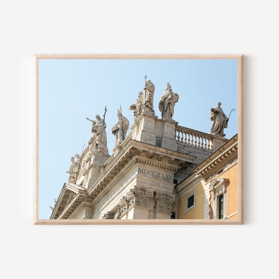 Saint John Lateran Church Architectural Photography Print from Rome Italy