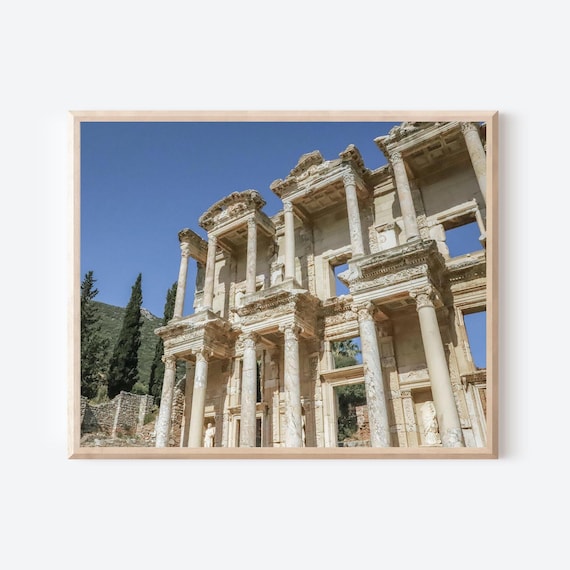 Celsus in Light - Ancient Ephesus Library of Celsus Photography Print
