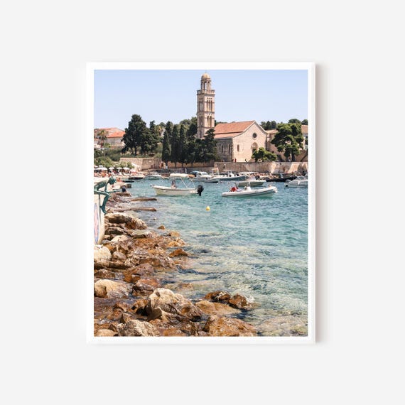 Hvar Franciscan Monastery – Hvar Croatia Photography Print, Coastal Mediterranean Wall Art