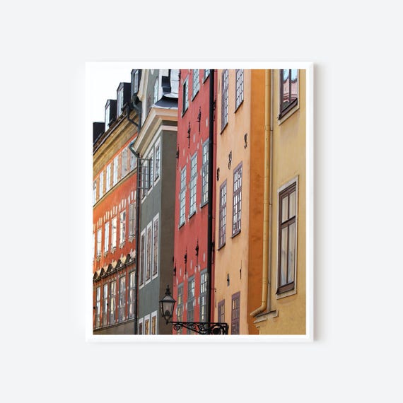 Stockholm Old Town Print, Gamla Stan Wall Art, Stortorget Square Photography, Swedish Architecture Decor, Sweden Travel Photo, Framed Print