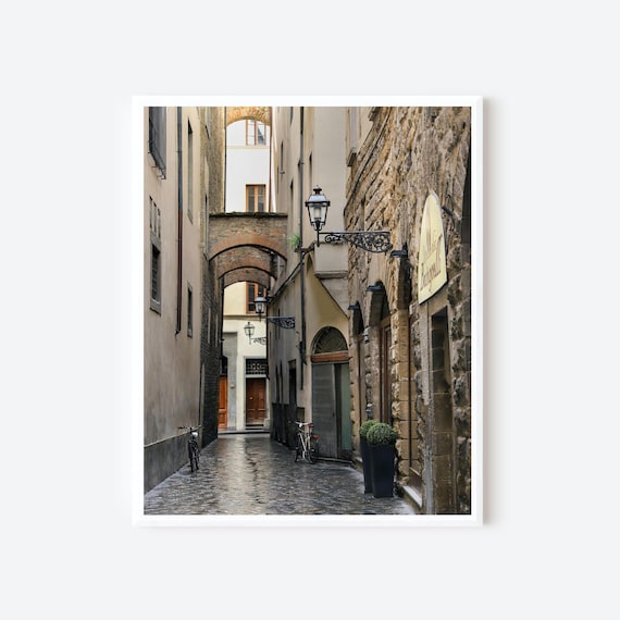 Florentine Passage - Rustic Florence Alleyway Photo Print, Italy Photography
