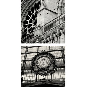 Paris Wall Art, Six Square Black and White Paris Photography Prints, Paris Print Collection, French Home Decor, Black and White Gallery Wall image 5