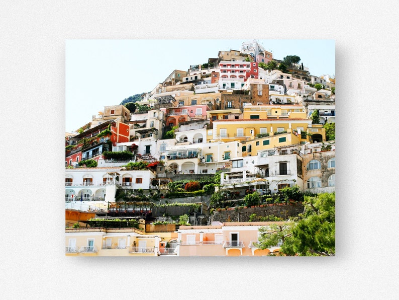 Positano Photography, Amalfi Coast Print, Colorful Italian Architecture Photograph, Seaside Village, Positano Italy Photo, Italy Travel Art image 3