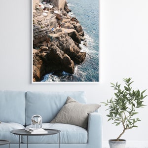 Croatia Print, Buza Bar, Dubrovnik Croatia, Dubrovnik Photography, Croatia Art, Travel Wall Art, Beach Cliffs Photo, Croatia Seascape image 6