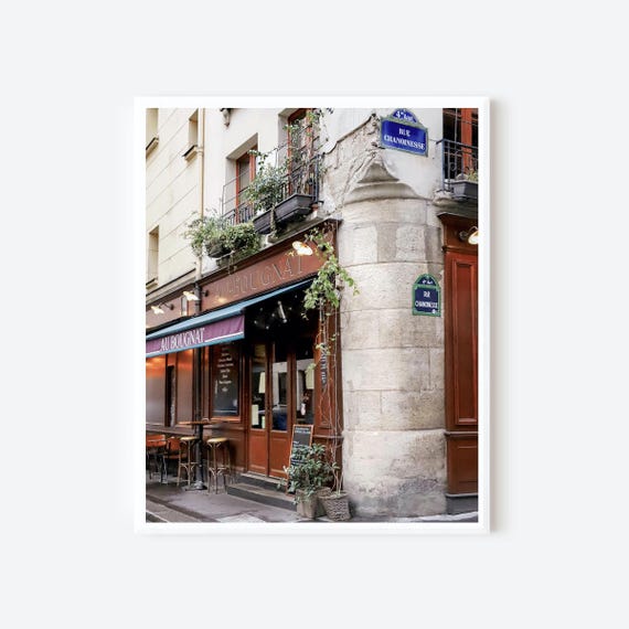 Au Bougnat Paris Café Photography Print