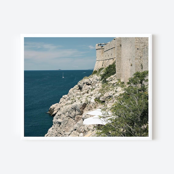 Dubrovnik Fortress Walls – Adriatic Coastal Croatia Photography Print
