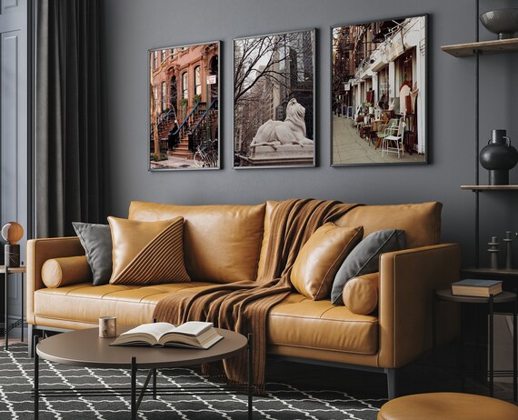 New York City Three Print Photography Collection - 3 Manhattan Photos - Vertical Wall Art Set