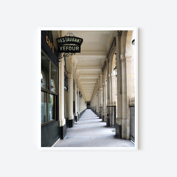 Le Grand Vefour - Palais Royal Paris France Photography Print