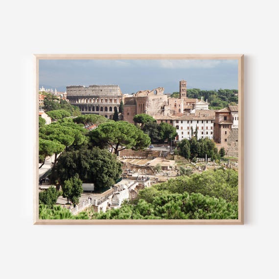Dreaming of Rome Art Print, Colosseum & Roman Forum Photography Print, Historic European Wall Art