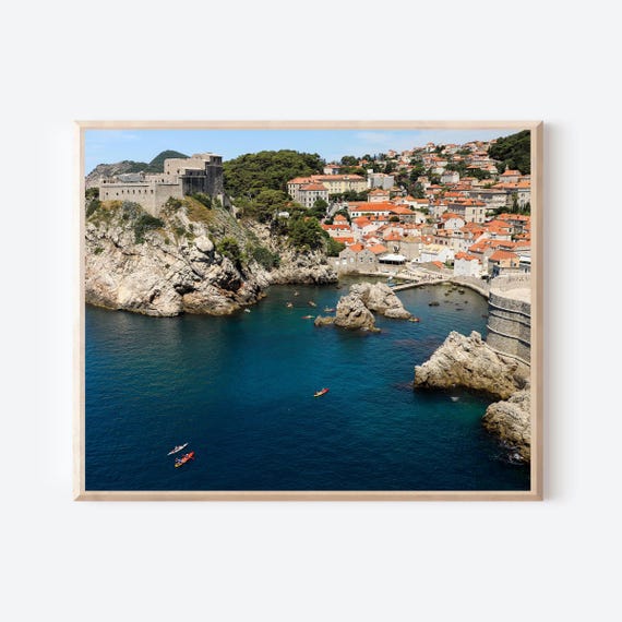 Fortress on the Adriatic – Dubrovnik Coastal Photography Print