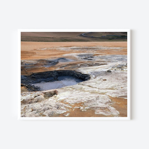 Geothermal Iceland - Icelandic Earthforms Print, Geothermal Landscape Photography