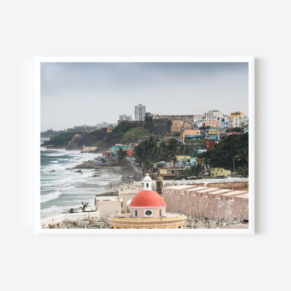 San Juan Coastal Layers - Puerto Rico Photography Print, Coastal Wall Art