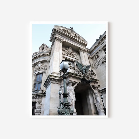 Paris Photography Print of Exterior of Opera Garnier, Paris Wall Art, French Home Decor
