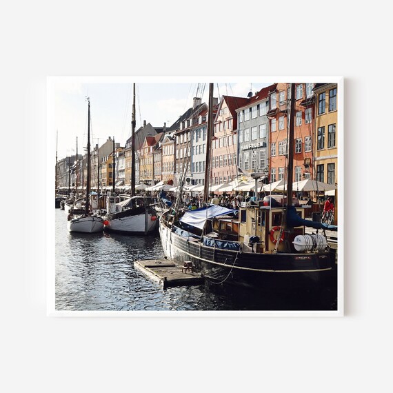 Nyhavn, Copenhagen Wall Art, Travel Photography Print of Denmark’s Iconic Waterfront