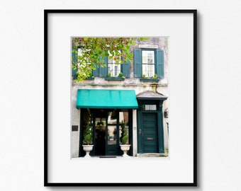 Charleston Photography, Teal Door Print, Grey and Green Picture, Charleston SC Art, South Carolina Photo, Windows and Doors Photograph