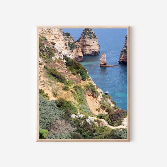 Algarve Photo, Portugal Photography, Algarve Coast Print, Portugal Seascape, Mediterranean Decor, Coastal Landscape, Travel Photography