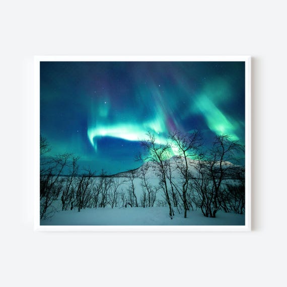 Arctic Northern Lights – Lapland Finland Photography Print