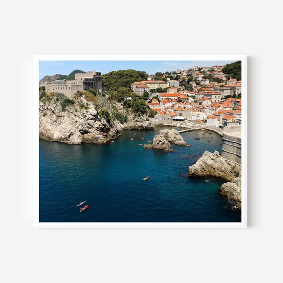 Fortress on the Adriatic – Dubrovnik Coastal Photography Print