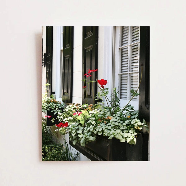 Window Frame With Flower Box Etsy