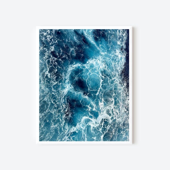 Sea of Crete Print, Ocean Photography, Greece Wall Art, Coastal Decor, Nautical Photography, Beach Water Art, Spa Bathroom Print
