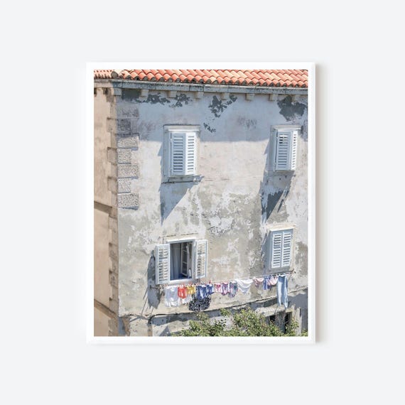 Shutters and Sunlight – Dubrovnik Croatia Mediterranean Print