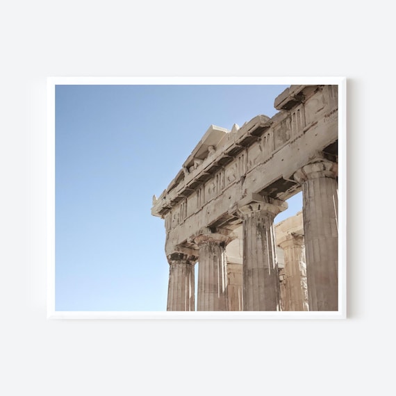 Parthenon Columns - Ancient Athens Greece Photography Print, Acropolis Wall Art