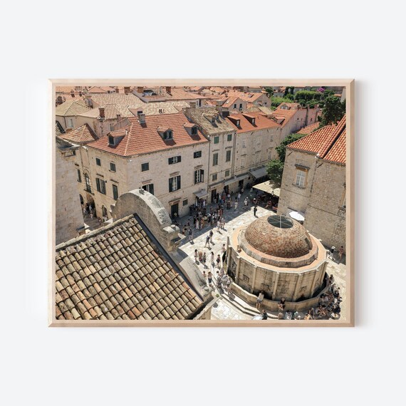 Onofrios Fountain Dubrovnik - Old Town Dubrovnik Photography Print, Croatia Wall Art