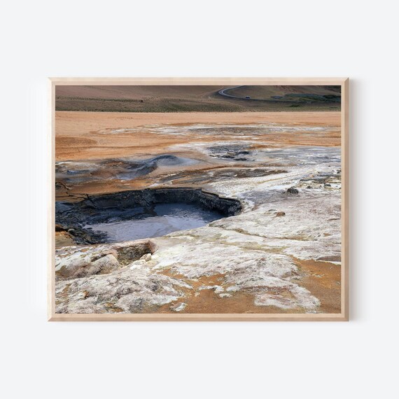 Geothermal Iceland - Icelandic Earthforms Print, Geothermal Landscape Photography
