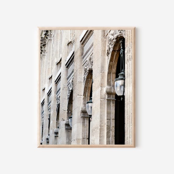 Palais Royal Print, Paris Photography, Architecture Details, Paris France Art, Travel Photography, Parisian Wall Art, Neutral French Decor