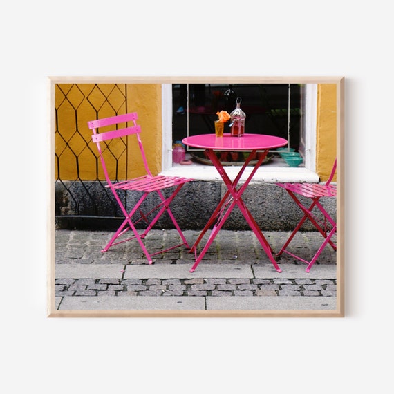 Copenhagen Cafe Photography Print, Contemporary Danish Decor, Scandinavian Kitchen Wall Art