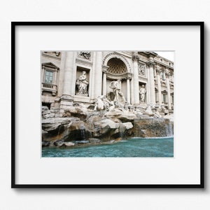 Trevi Fountain Photography, Rome Italy Print, Italian Sculpture Photo, Architecture Print, Rome Wall Art, Three Coins in the Fountain image 5