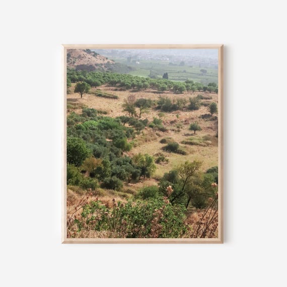 Turkish Hillside – Mediterranean Landscape Photography Print, Ephesus Wall Art