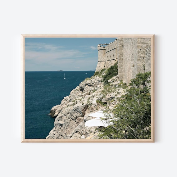 Dubrovnik Fortress Walls – Adriatic Coastal Croatia Photography Print