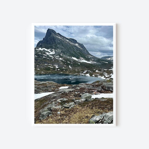 Trollstigen Mountain Roads Print, Norway Photography, Scenic Norwegian Landscape, Stunning Mountain Road Art, Framed or Matted Norway Photo