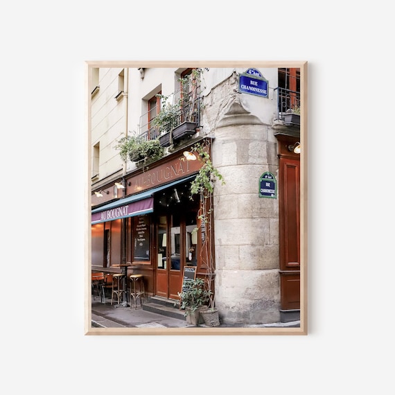 Au Bougnat Paris Café Photography Print