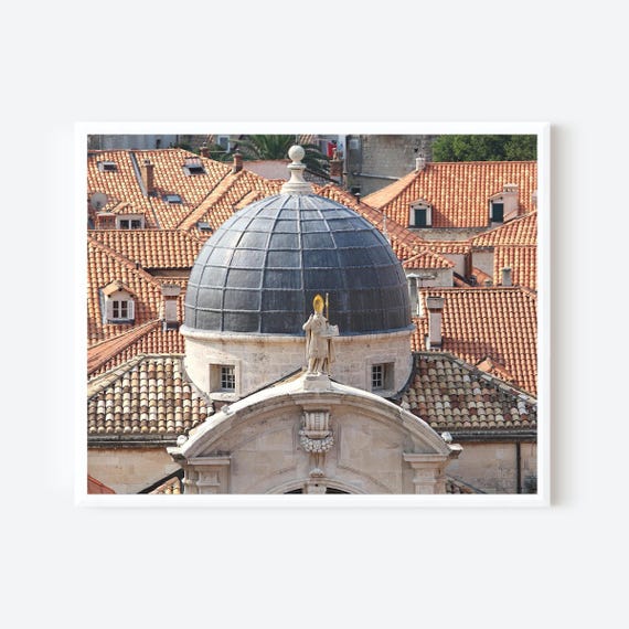 Dubrovnik Croatia Photography, Church of Saint Blaise Print,  Architecture Print