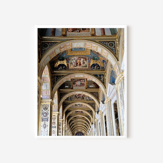Saint Petersburg Photography, Hermitage Museum Print, Raphael Loggias, Russia Photograph, Architecture Photo, Available Framed or Matted