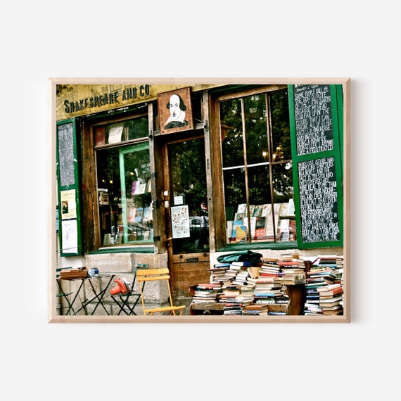 Shakespeare and Company Photography Print from Paris France