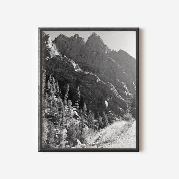 El Dorado Canyon Print, Black and White Photography, Colorado Photo, Mountain Photography, Western Wall Art, Landscape Picture, Hiking Photo