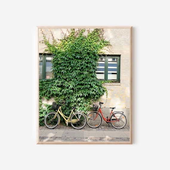 Copenhagen Bicycle Print, Scandinavian Wall Art, Denmark Photography