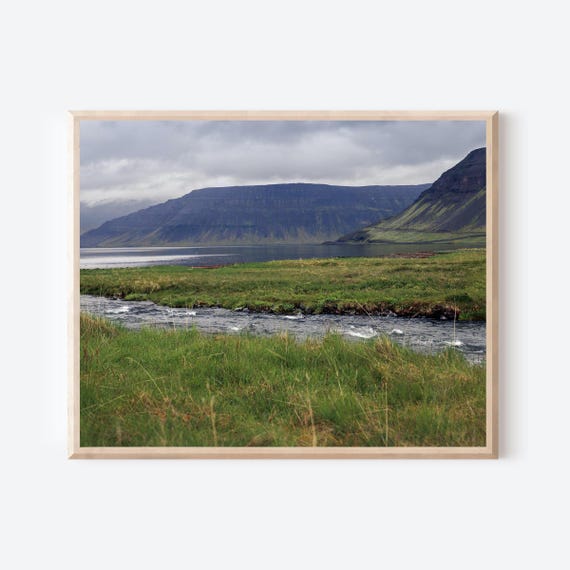Where the River Slows – Iceland Nature Photography Print