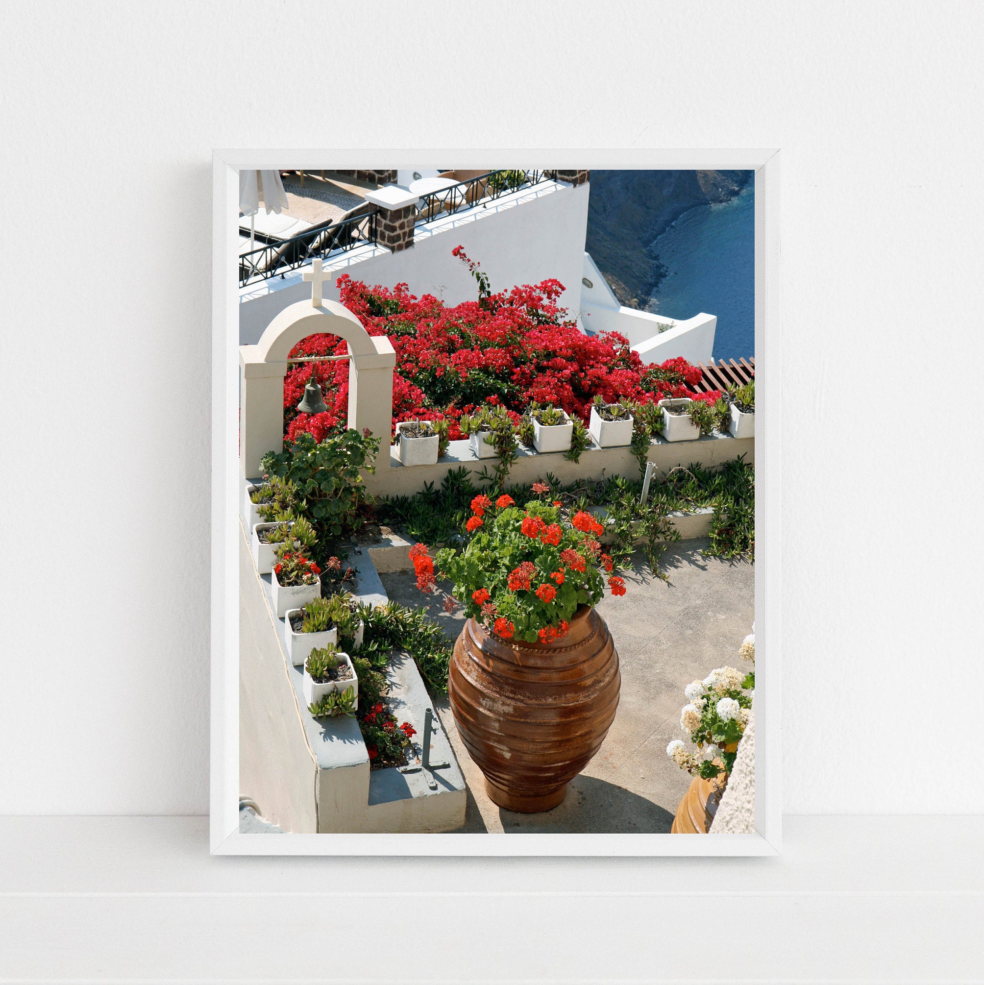 Santorini Greece Photography Print Mediterranean Wall Art Oia