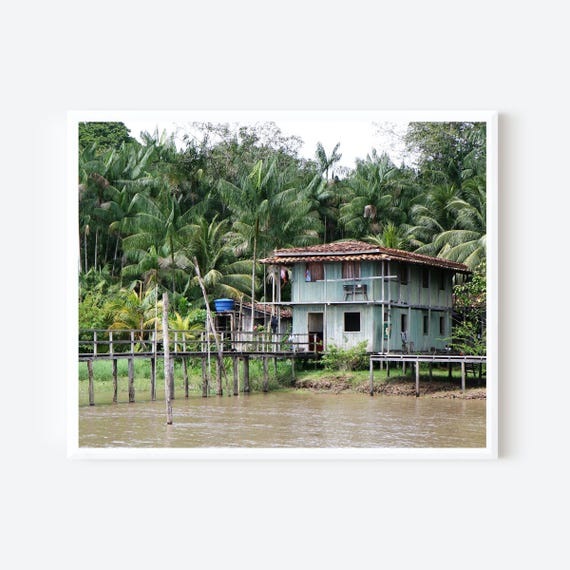 Home on the Amazon - Amazon River Brazil Rainforest Photography Print