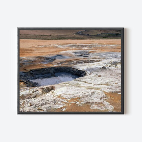 Geothermal Iceland - Icelandic Earthforms Print, Geothermal Landscape Photography