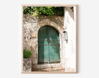 Sicily Wall Art, Teal Door Print, Italy Photography, Sicilian Art, Doors in Italy, Farmhouse Decor, Italian Photo, Teal Wall Art, Green Door