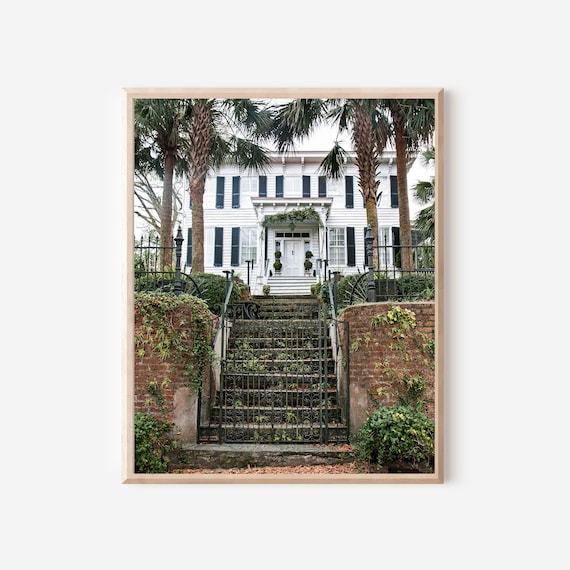 Wilmington NC Art, Historic Home Print, Southern Wall Art, White House Photograph, North Carolina Architecture Photography, Framing Option