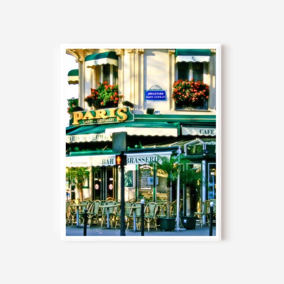 Paris Saint Germain - Paris Cafe Photography Print