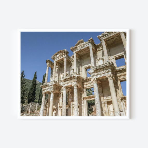 Celsus in Light - Ancient Ephesus Library of Celsus Photography Print